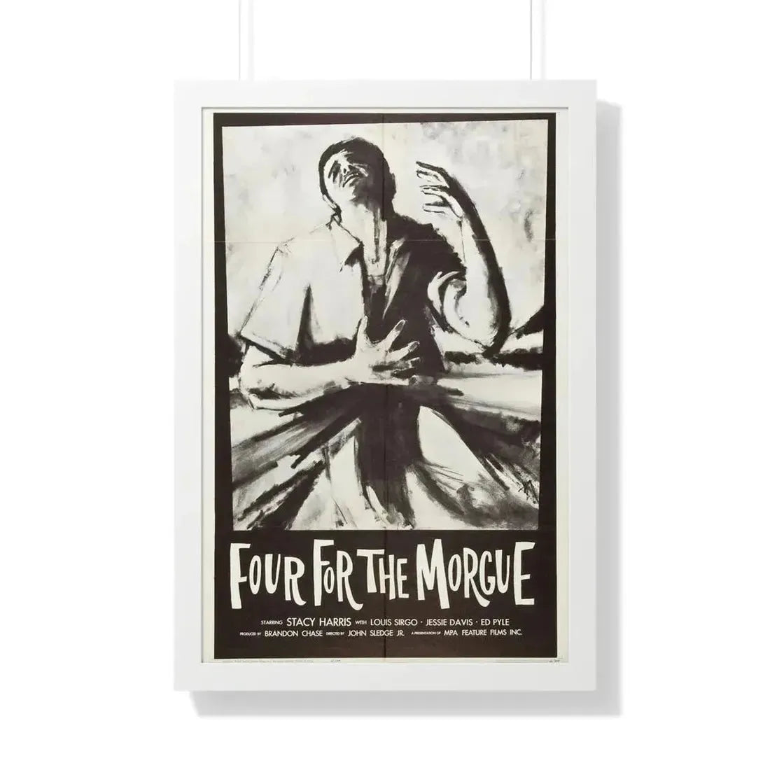 FOUR FOR THE MORGUE 1962 - Framed Movie Poster - The Sticker Space