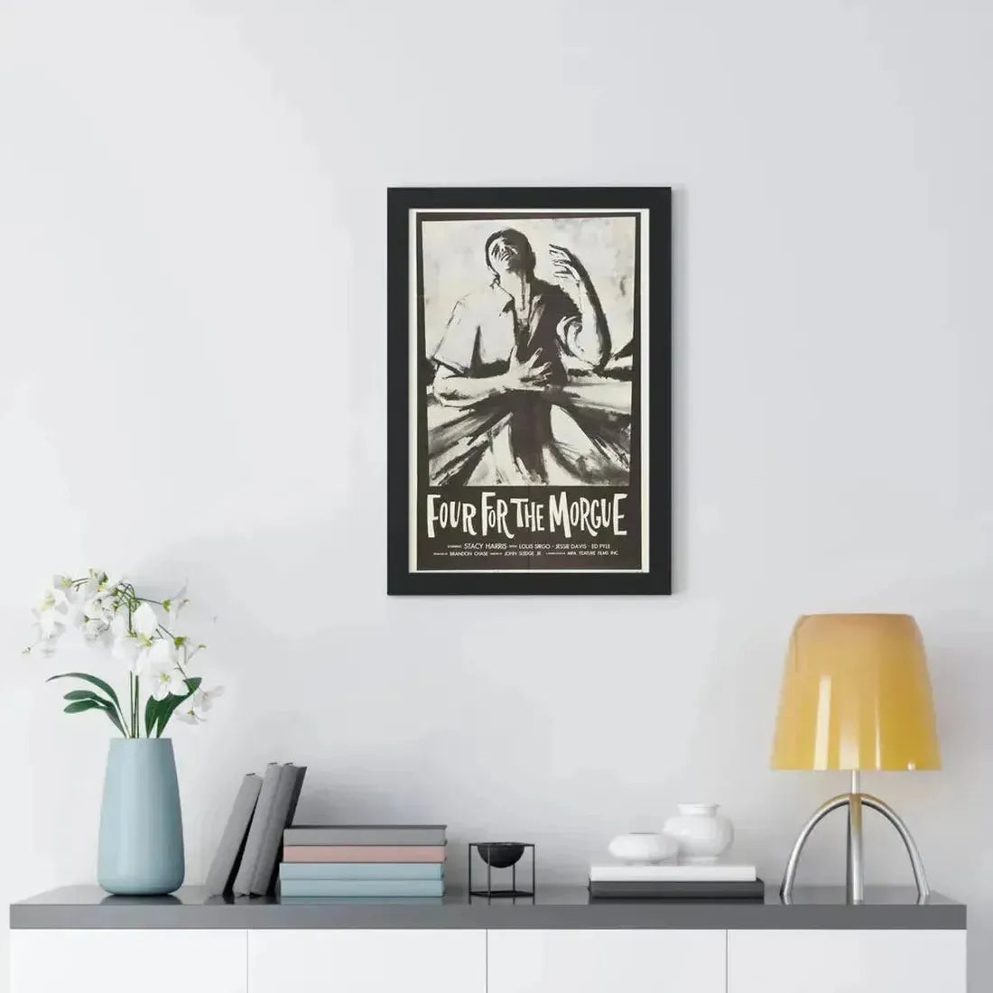 FOUR FOR THE MORGUE 1962 - Framed Movie Poster - The Sticker Space