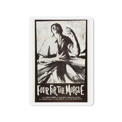 FOUR FOR THE MORGUE 1962 Movie Poster - Die-Cut Magnet-2" x 2"-The Sticker Space