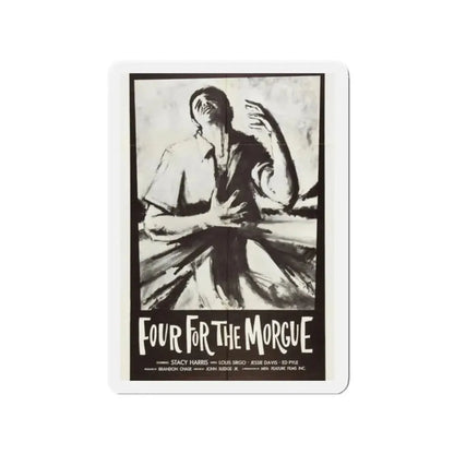 FOUR FOR THE MORGUE 1962 Movie Poster - Refrigerator Magnet 2 Inch - The Sticker Space