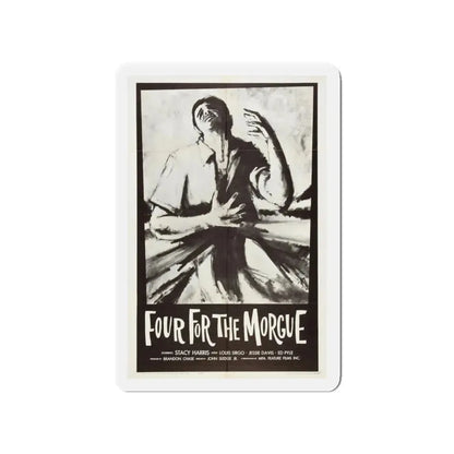 FOUR FOR THE MORGUE 1962 Movie Poster - Refrigerator Magnet 4 Inch - The Sticker Space