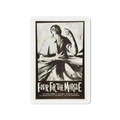 FOUR FOR THE MORGUE 1962 Movie Poster - Refrigerator Magnet - The Sticker Space