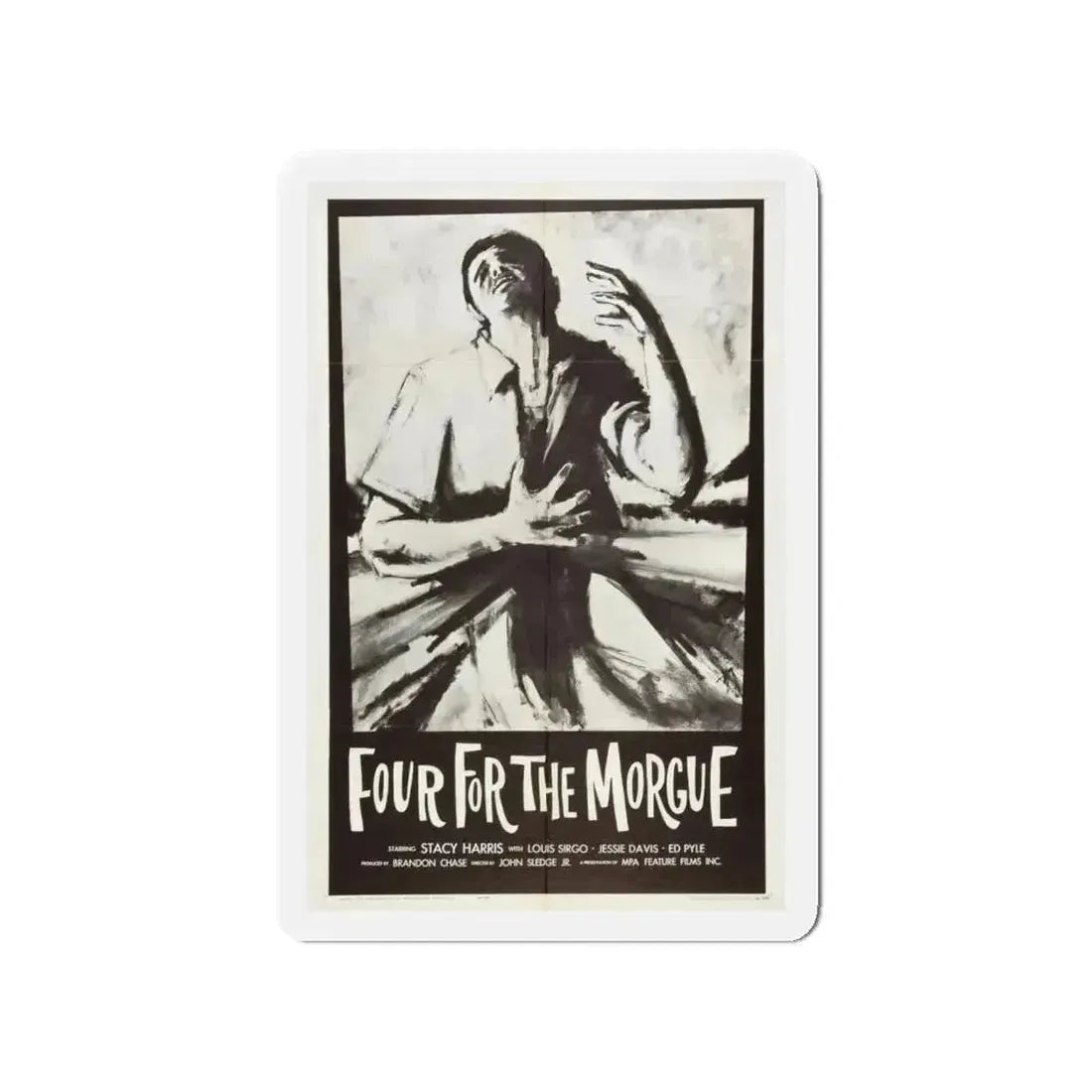 FOUR FOR THE MORGUE 1962 Movie Poster - Refrigerator Magnet - The Sticker Space