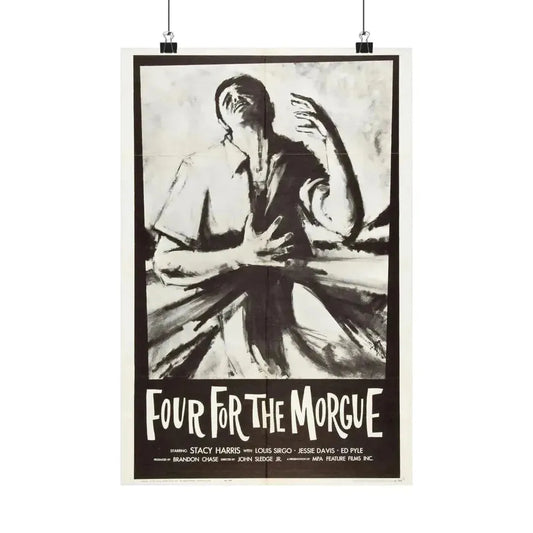 FOUR FOR THE MORGUE 1962 - Paper Movie Poster 12″ x 18″ Matte - The Sticker Space