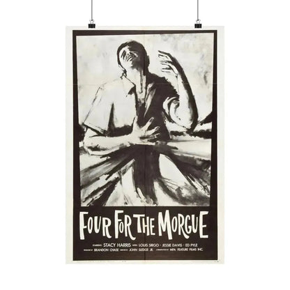 FOUR FOR THE MORGUE 1962 - Paper Movie Poster 16″ x 24″ Matte - The Sticker Space