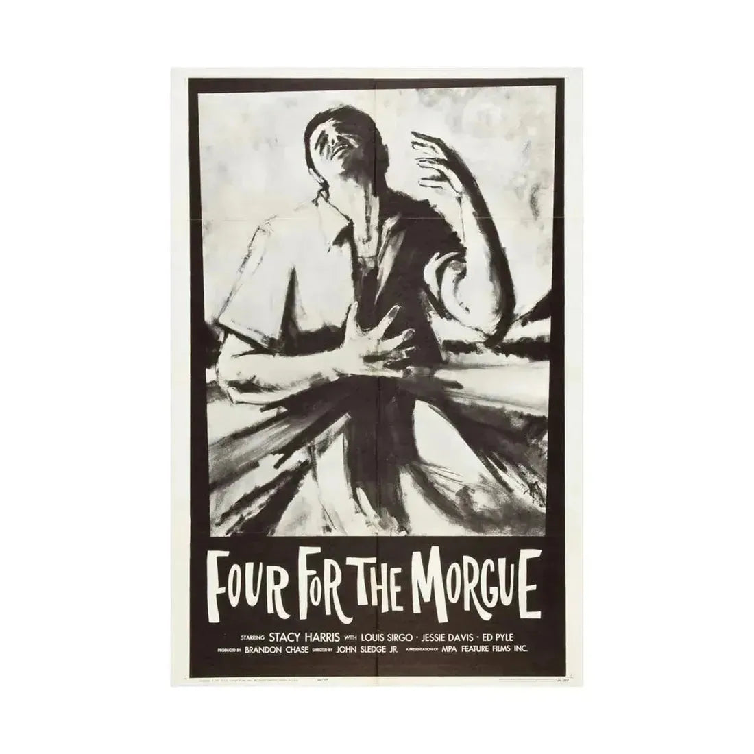 FOUR FOR THE MORGUE 1962 - Paper Movie Poster - The Sticker Space
