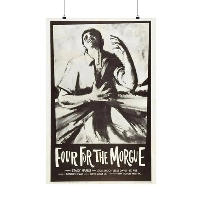 FOUR FOR THE MORGUE 1962 - Paper Movie Poster - The Sticker Space