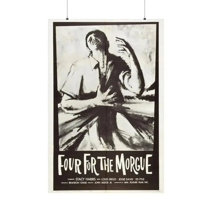 FOUR FOR THE MORGUE 1962 - Paper Movie Poster - The Sticker Space