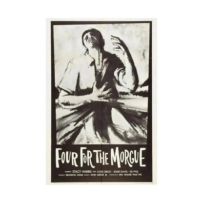 FOUR FOR THE MORGUE 1962 - Paper Movie Poster - The Sticker Space