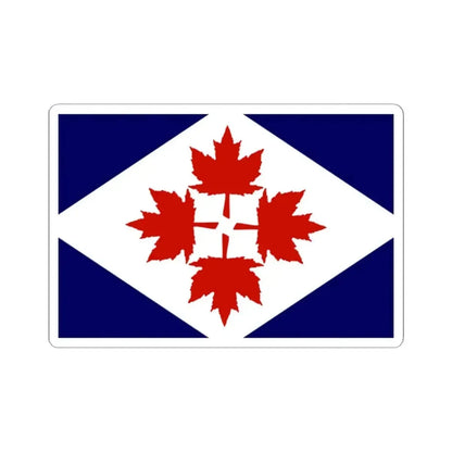 Four Leaves Flag Proposal (Canada) STICKER Vinyl Kiss-Cut Decal 2 Inch White - The Sticker Space