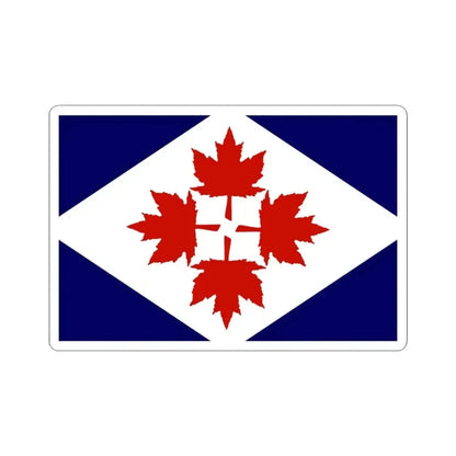 Four Leaves Flag Proposal (Canada) STICKER Vinyl Kiss-Cut Decal 3 Inch White - The Sticker Space