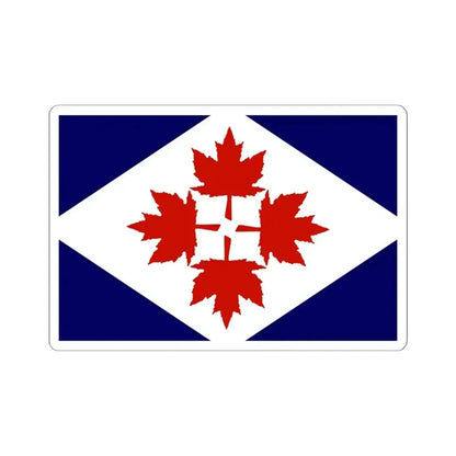 Four Leaves Flag Proposal (Canada) STICKER Vinyl Kiss-Cut Decal 6 Inch White - The Sticker Space