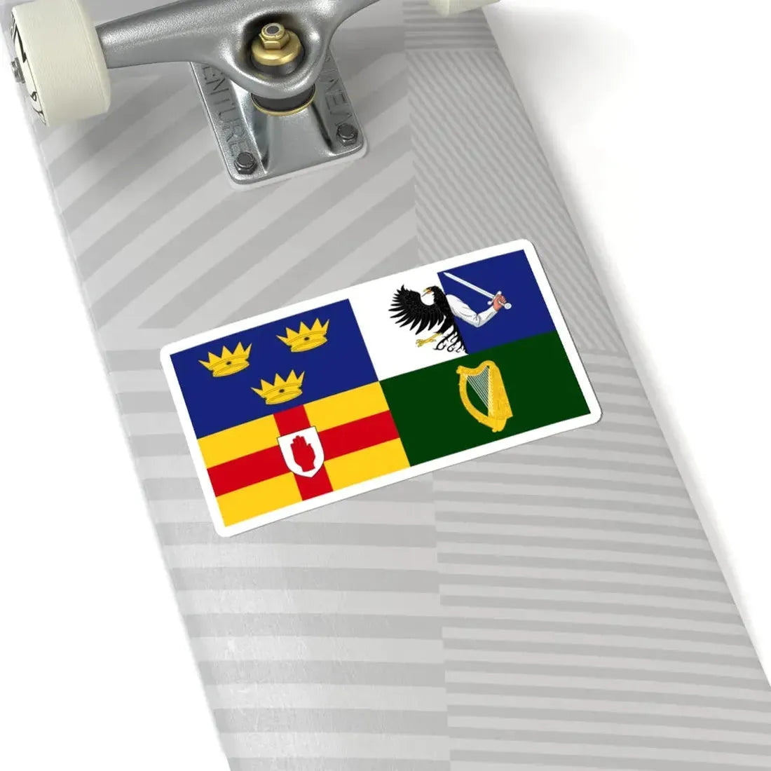 Four Provinces Flag (Ireland) STICKER Vinyl Kiss-Cut Decal - The Sticker Space
