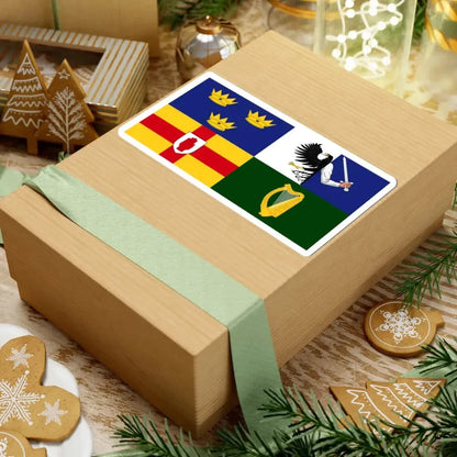 Four Provinces Flag (Ireland) STICKER Vinyl Kiss-Cut Decal - The Sticker Space