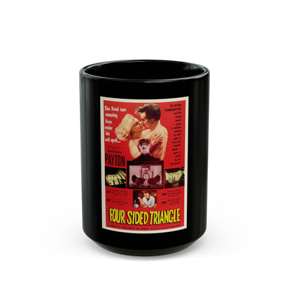 FOUR SIDED TRIANGLE 1953 Movie Poster - Black Coffee Mug-15oz-The Sticker Space