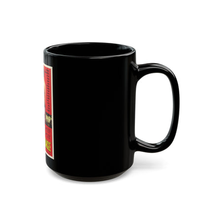 FOUR SIDED TRIANGLE 1953 Movie Poster - Black Coffee Mug-The Sticker Space