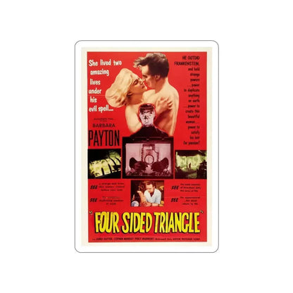 FOUR SIDED TRIANGLE 1953 Movie Poster STICKER Vinyl Die-Cut Decal 3 Inch - The Sticker Space