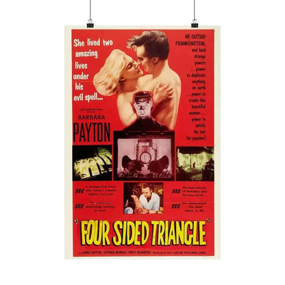 FOUR SIDED TRIANGLE 1953 - Paper Movie Poster 16″ x 24″ Matte - The Sticker Space