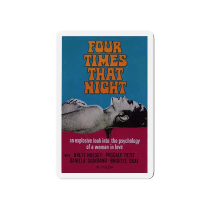 FOUR TIMES THAT NIGHT 1971 Movie Poster - Refrigerator Magnet 5 Inch - The Sticker Space