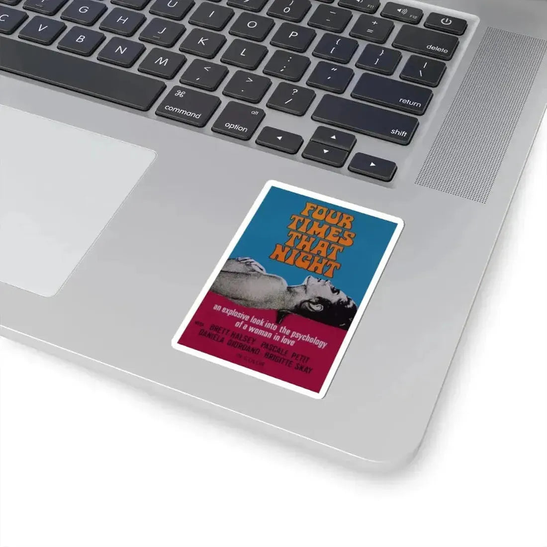 FOUR TIMES THAT NIGHT 1971 Movie Poster - STICKER Vinyl Kiss-Cut Decal - The Sticker Space