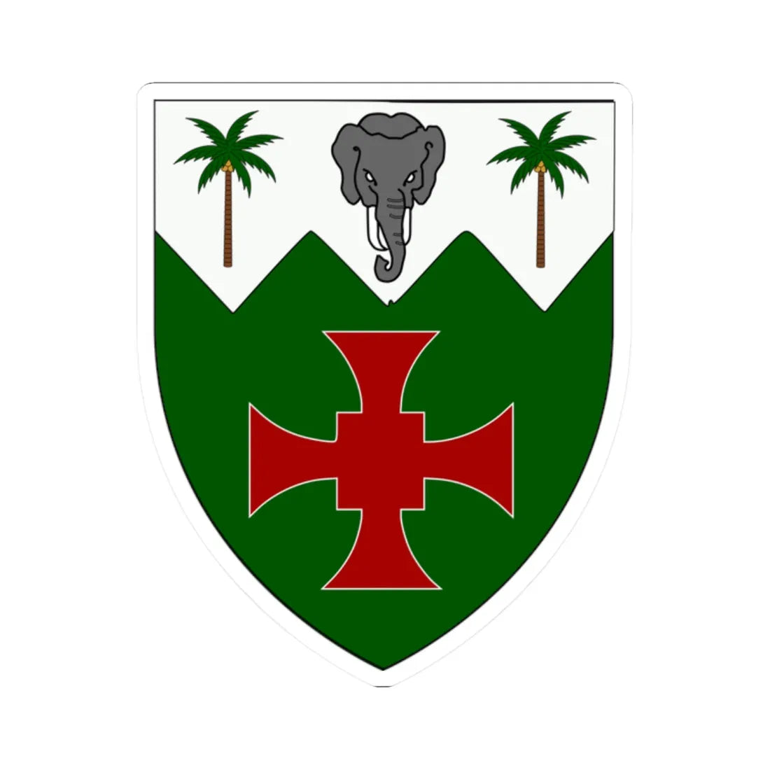 Fourah Bay College shield (England) (Coat of Arms) STICKER Vinyl Kiss-Cut Decal 2 Inch White - The Sticker Space