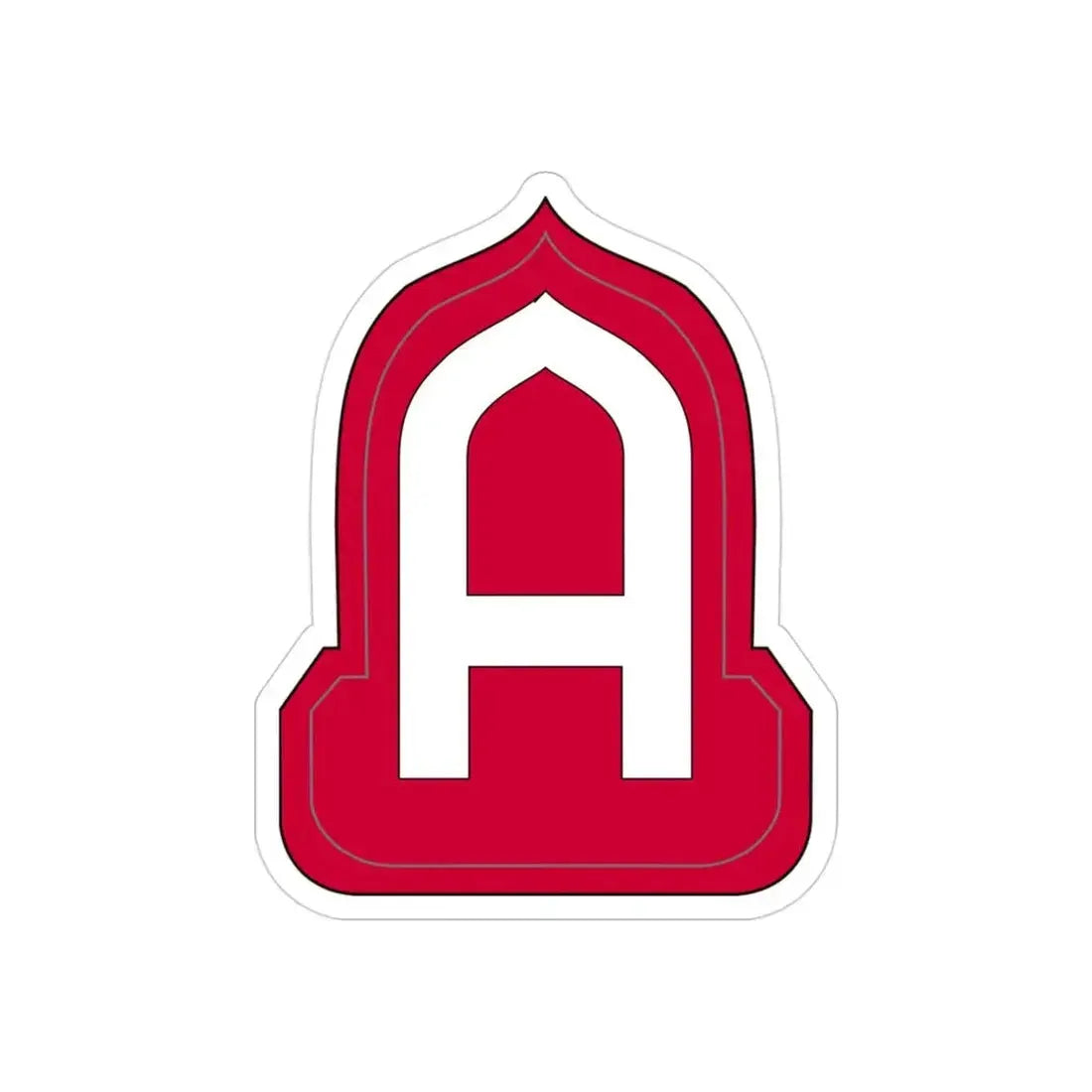 Fourteenth United States (U.S. Army) REVERSE PRINT Transparent Die-Cut STICKER 3 Inch Die-Cut Transparent - The Sticker Space