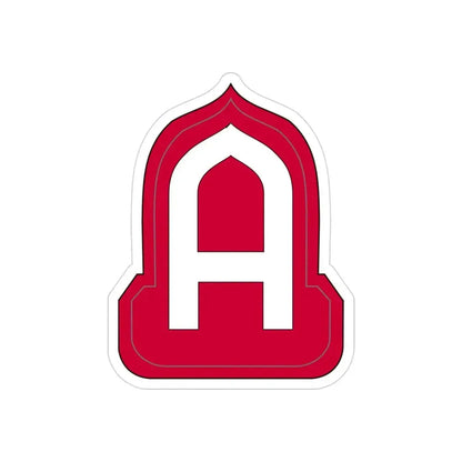 Fourteenth United States (U.S. Army) REVERSE PRINT Transparent Die-Cut STICKER 3 Inch Die-Cut Transparent - The Sticker Space