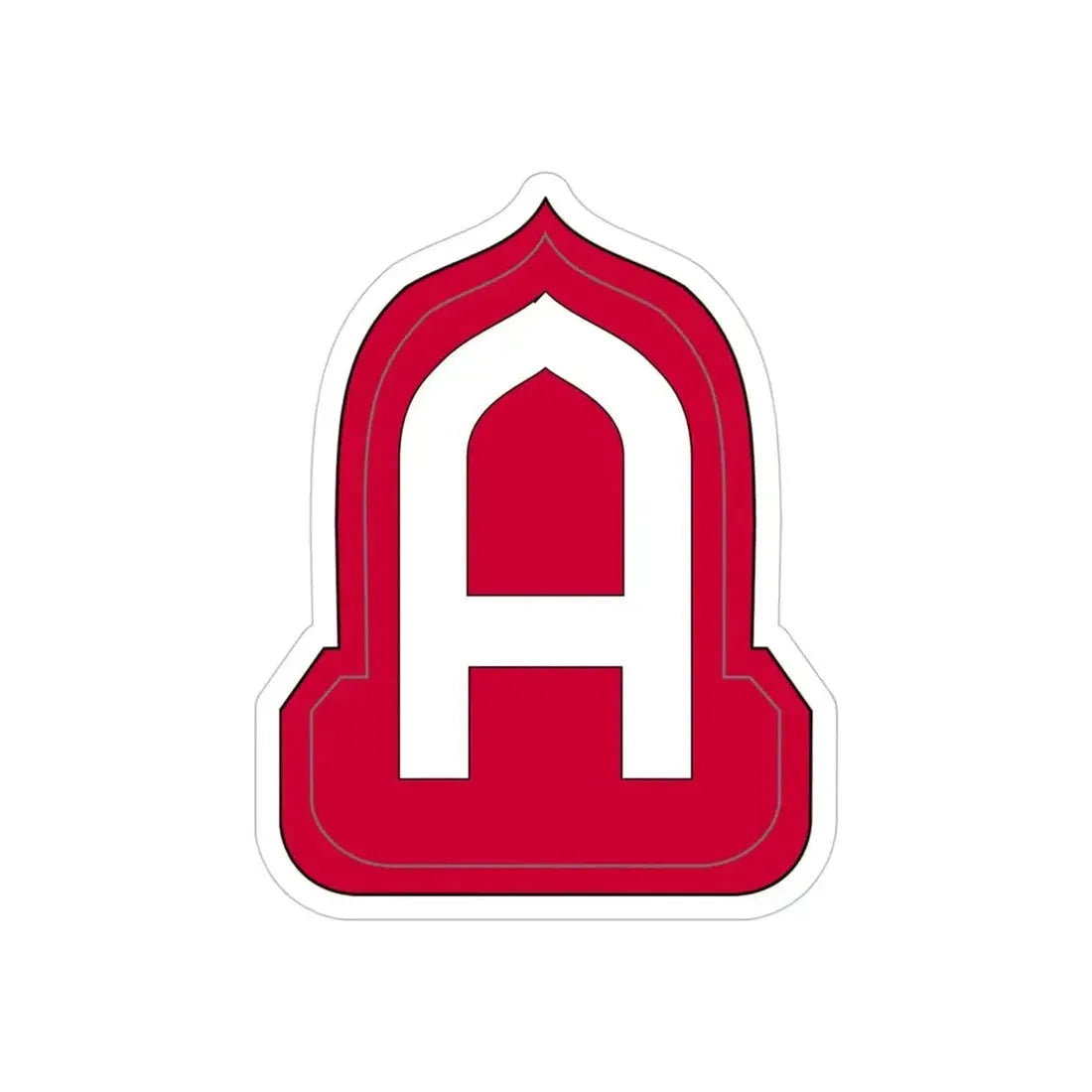 Fourteenth United States (U.S. Army) REVERSE PRINT Transparent Die-Cut STICKER 4 Inch Die-Cut Transparent - The Sticker Space