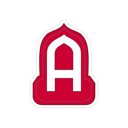 Fourteenth United States (U.S. Army) REVERSE PRINT Transparent Die-Cut STICKER 4 Inch Die-Cut Transparent - The Sticker Space