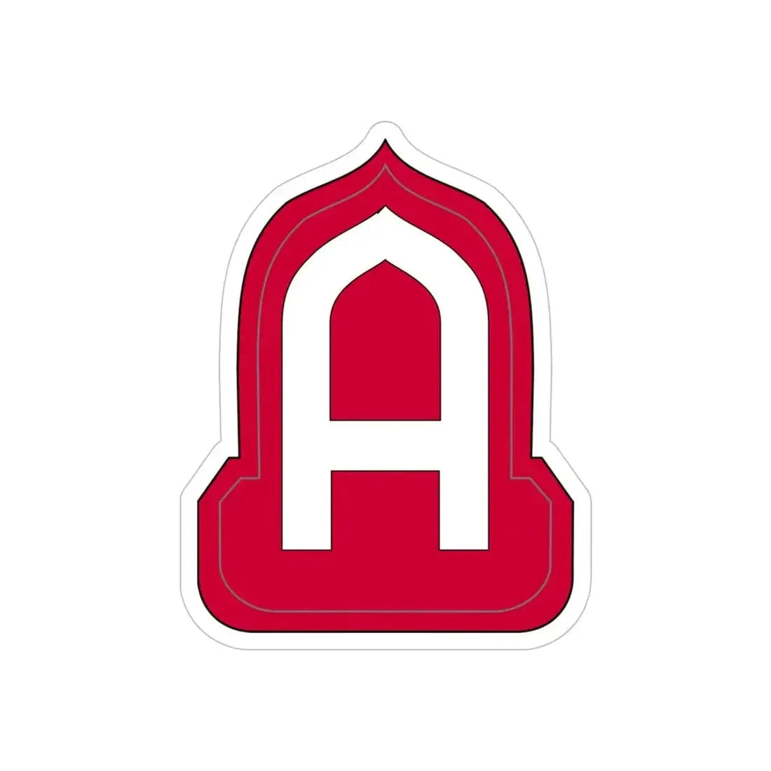 Fourteenth United States (U.S. Army) REVERSE PRINT Transparent Die-Cut STICKER 5 Inch Die-Cut Transparent - The Sticker Space