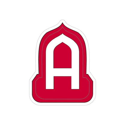 Fourteenth United States (U.S. Army) REVERSE PRINT Transparent Die-Cut STICKER 5 Inch Die-Cut Transparent - The Sticker Space