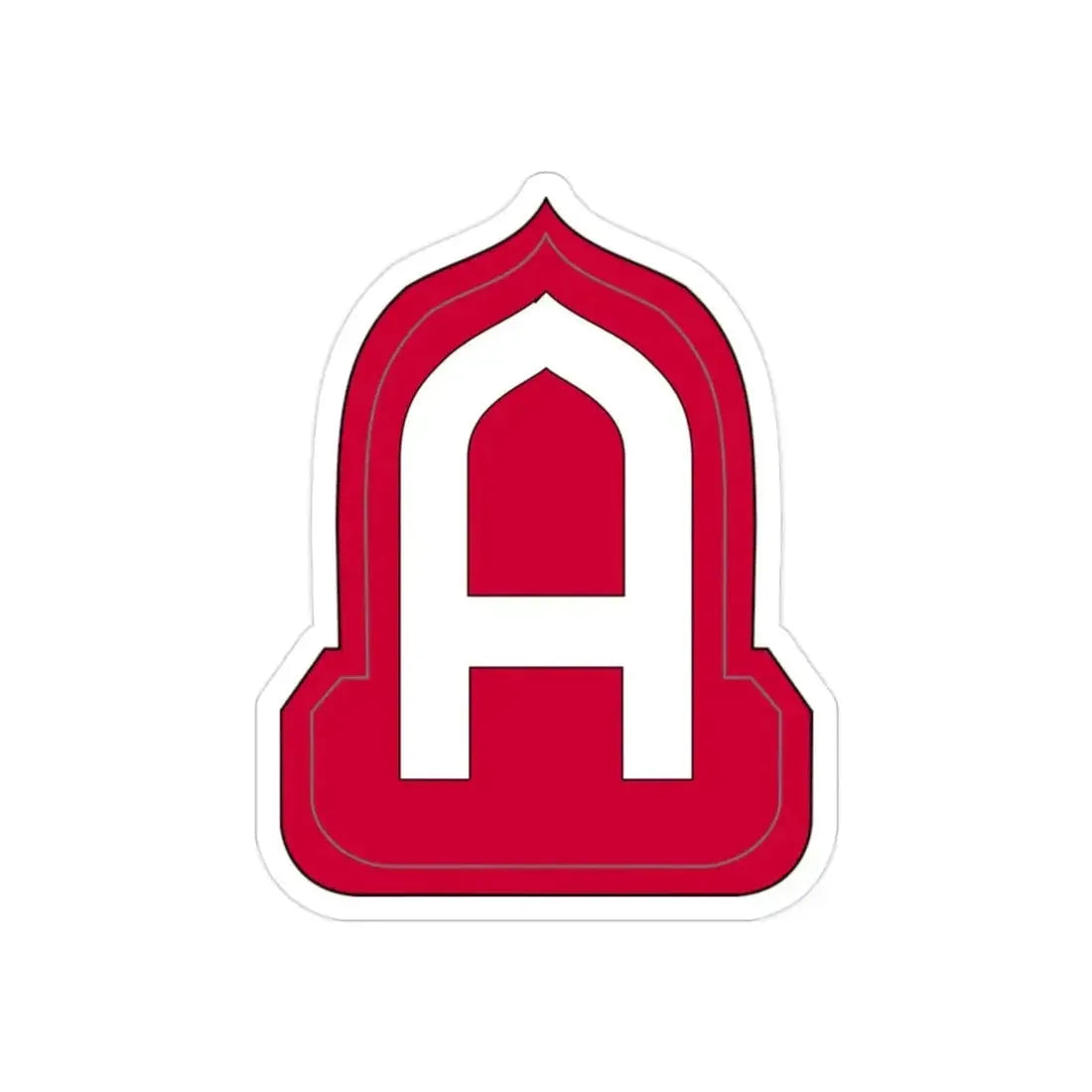 Fourteenth United States (U.S. Army) REVERSE PRINT Transparent Die-Cut STICKER - The Sticker Space