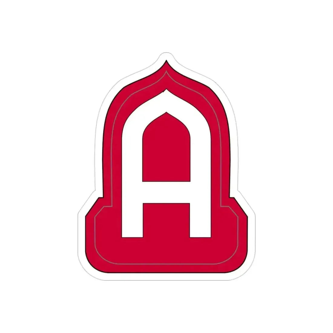 Fourteenth United States (U.S. Army) REVERSE PRINT Transparent Die-Cut STICKER - The Sticker Space