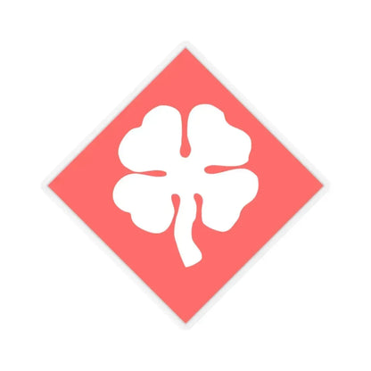 Fourth United States (U.S. Army) STICKER Vinyl Kiss-Cut Decal 3 Inch Transparent - The Sticker Space