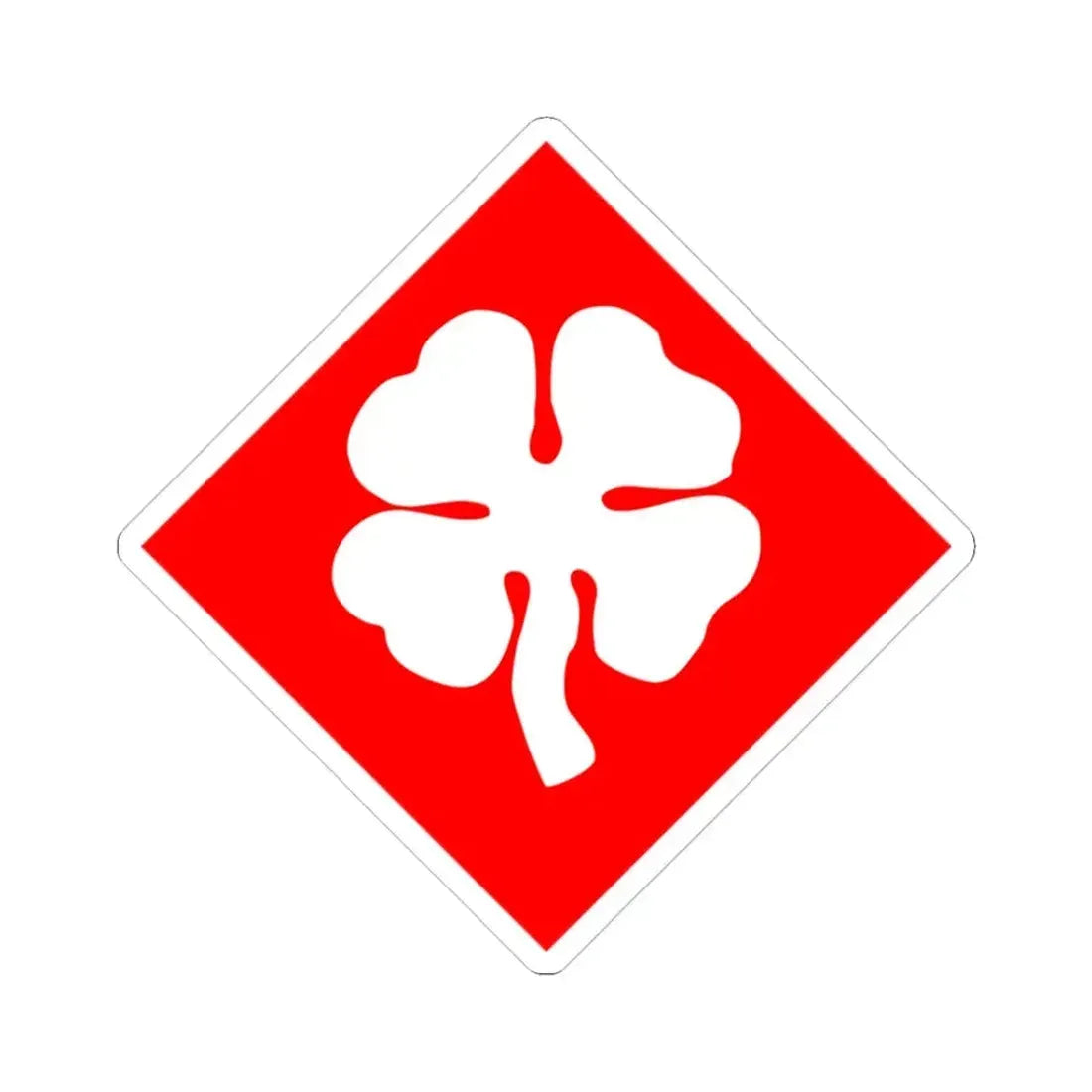 Fourth United States (U.S. Army) STICKER Vinyl Kiss-Cut Decal 3 Inch White - The Sticker Space