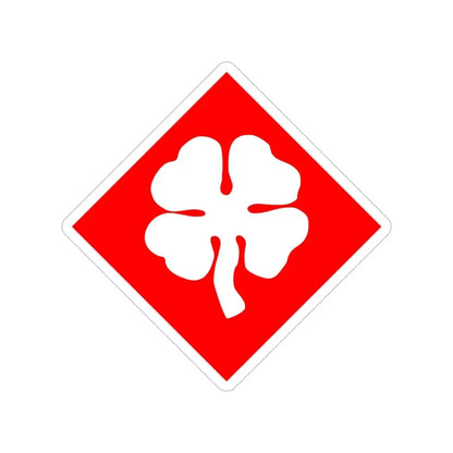 Fourth United States (U.S. Army) Transparent STICKER Die-Cut Vinyl Decal 6 Inch - The Sticker Space