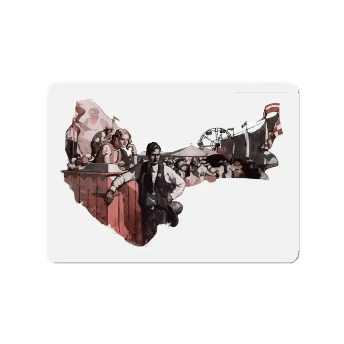 Fox Fire (1), Cosmopolitan, November 1932 (Magazine Illustration) Refrigerator Magnet - The Sticker Space