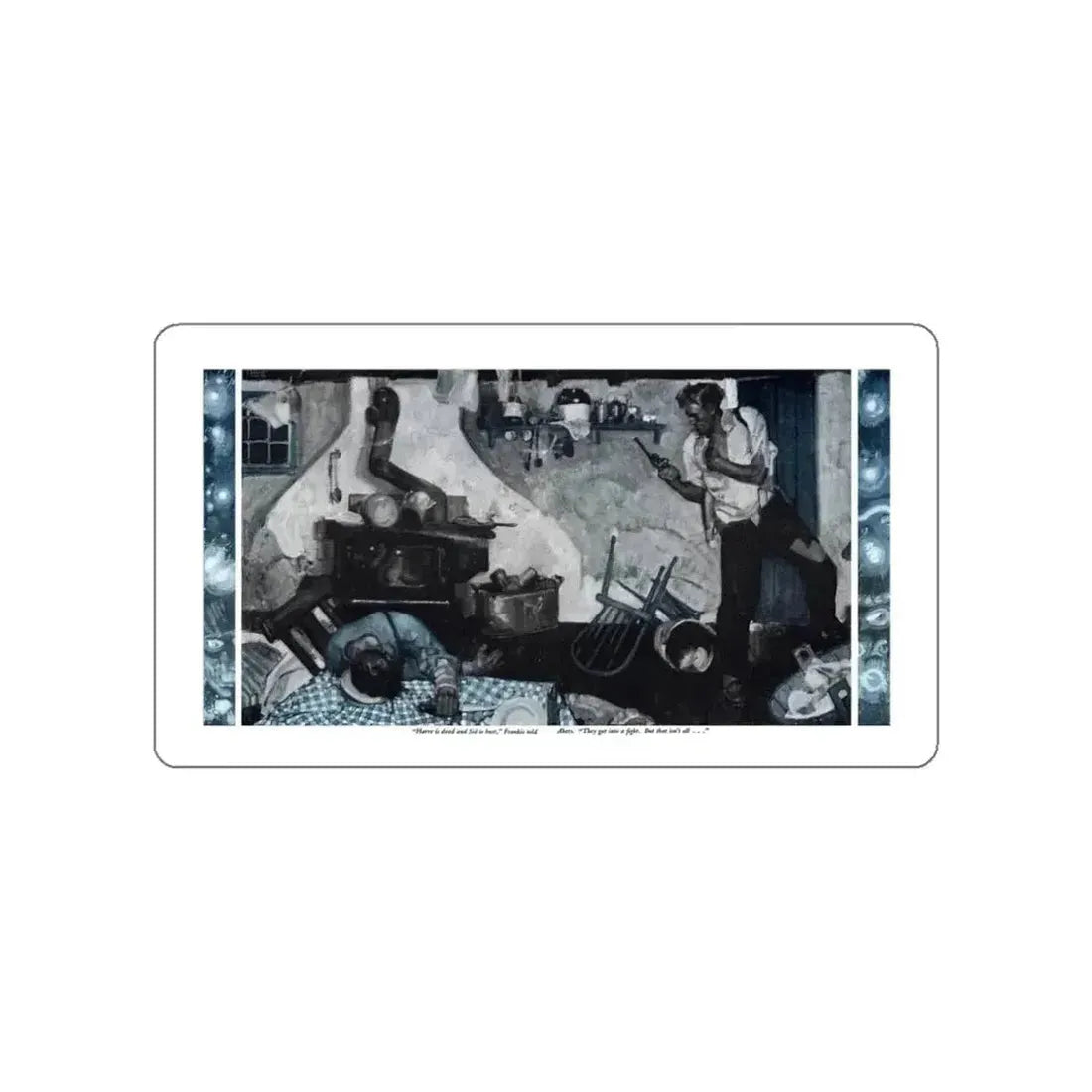 Fox Fire (2), Cosmopolitan, November 1932 (Magazine Illustration) STICKER Vinyl Die-Cut Decal - The Sticker Space