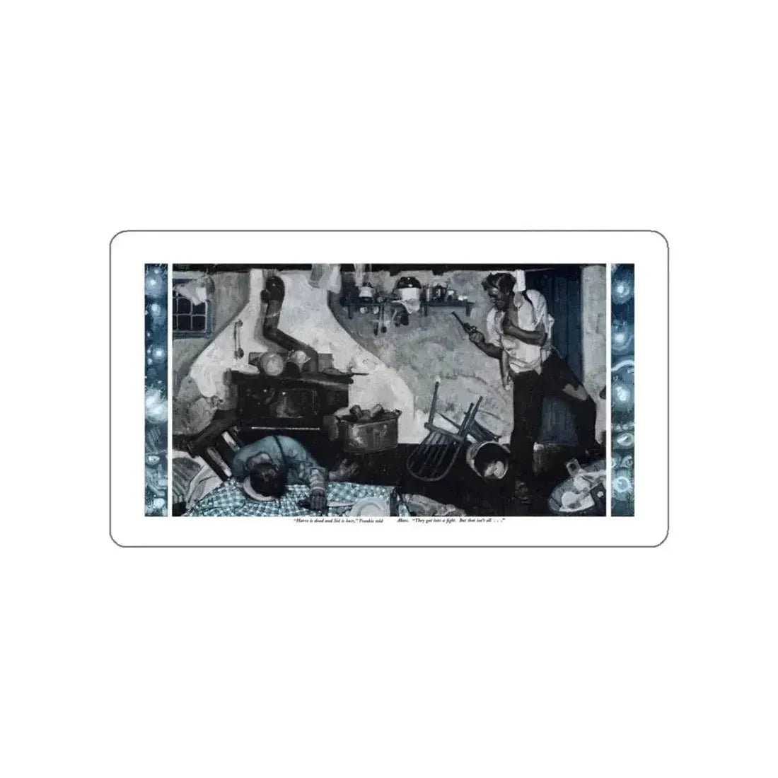 Fox Fire (2), Cosmopolitan, November 1932 (Magazine Illustration) STICKER Vinyl Die-Cut Decal White Die-Cut 6 Inch - The Sticker Space