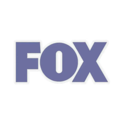 FOX (Fox Broadcasting Company) (Logo) STICKER Vinyl Kiss-Cut Decal 2 Inch Transparent - The Sticker Space