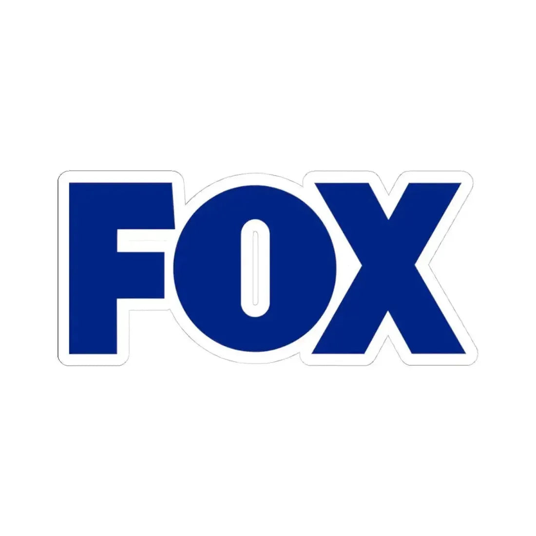 FOX (Fox Broadcasting Company) (Logo) STICKER Vinyl Kiss-Cut Decal 4 Inch White - The Sticker Space