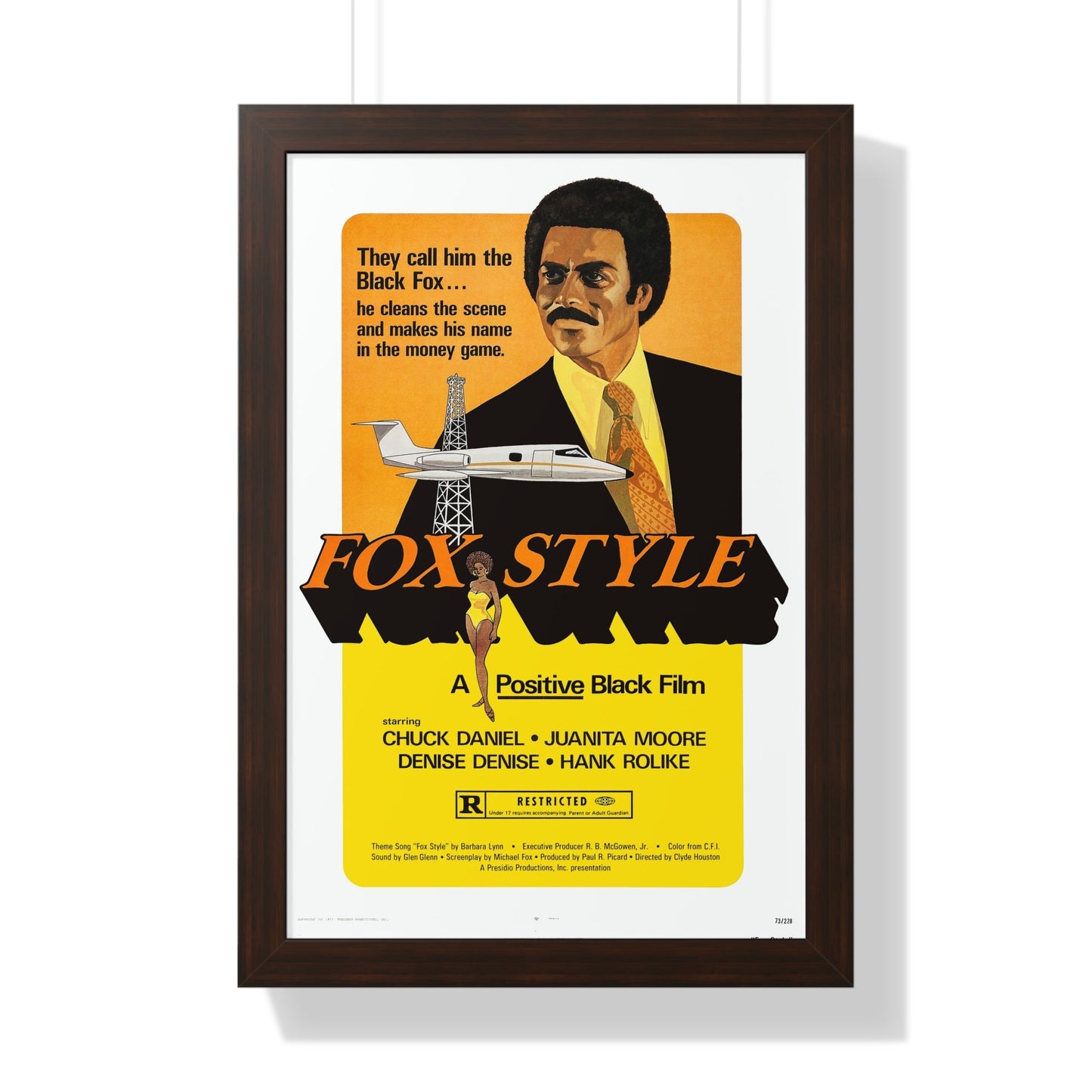 FOX STYLE 1973 - Framed Movie Poster-16″ x 24″-The Sticker Space