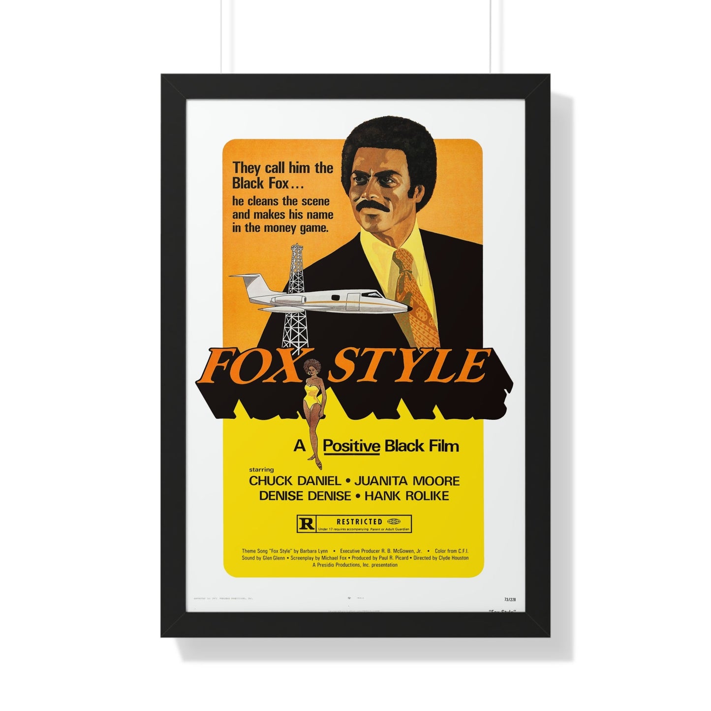 FOX STYLE 1973 - Framed Movie Poster-20" x 30"-The Sticker Space