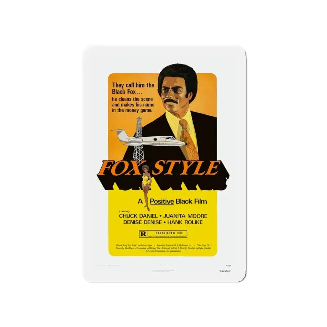 FOX STYLE 1973 Movie Poster - Refrigerator Magnet 4 Inch - The Sticker Space