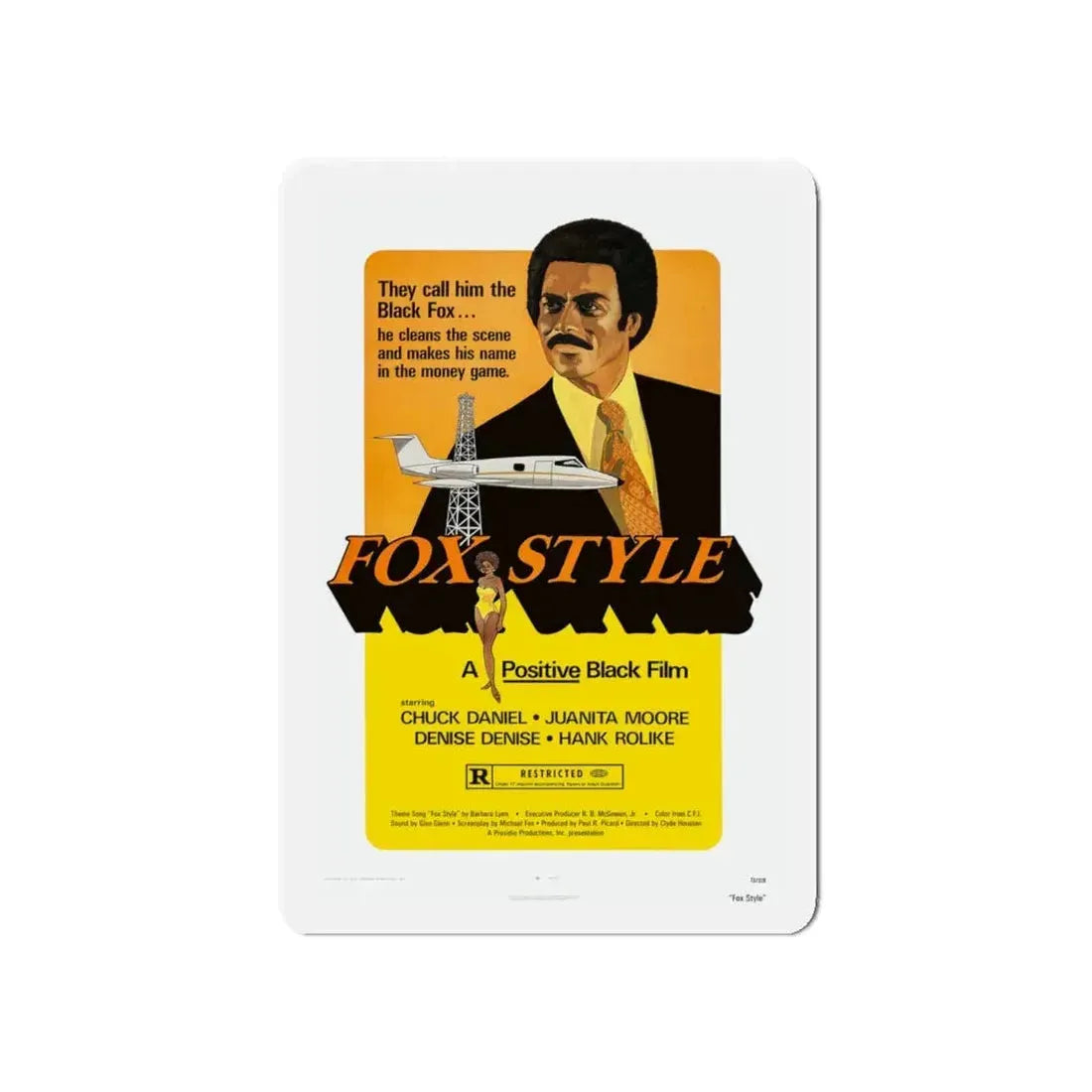 FOX STYLE 1973 Movie Poster - Refrigerator Magnet 5 Inch - The Sticker Space