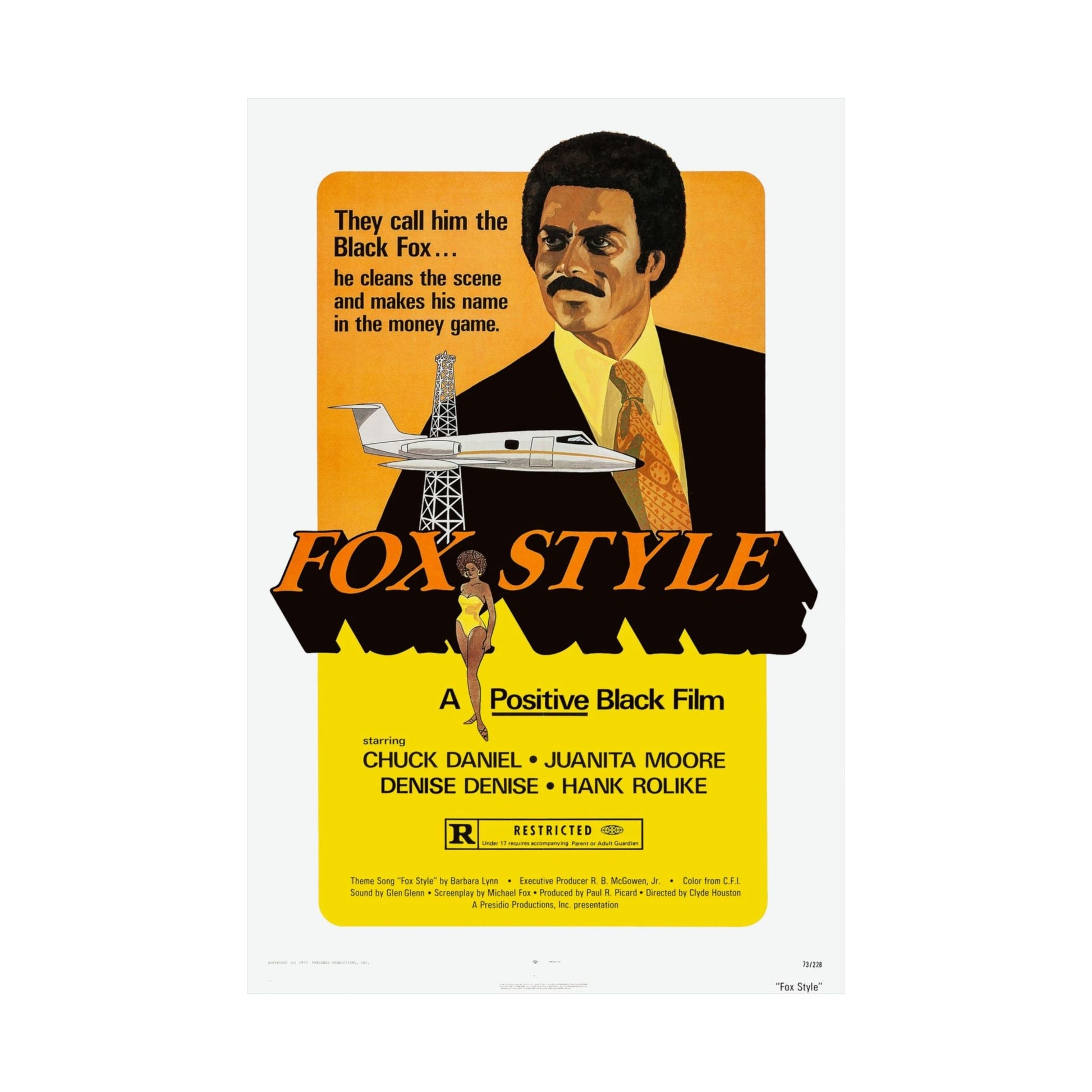 FOX STYLE 1973 - Paper Movie Poster-The Sticker Space