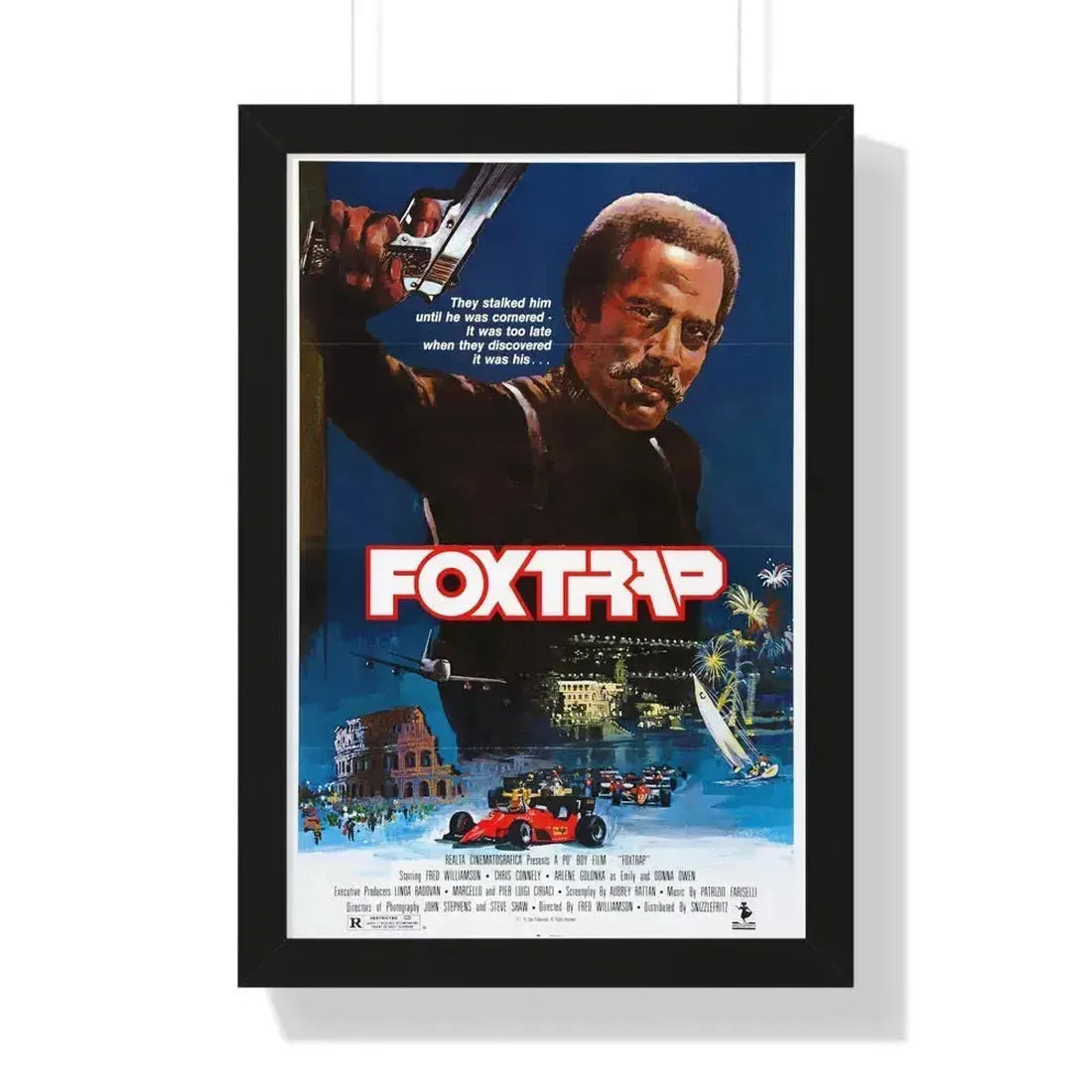 FOXTRAP 1986 - Framed Movie Poster 16″ x 24″ Black - The Sticker Space
