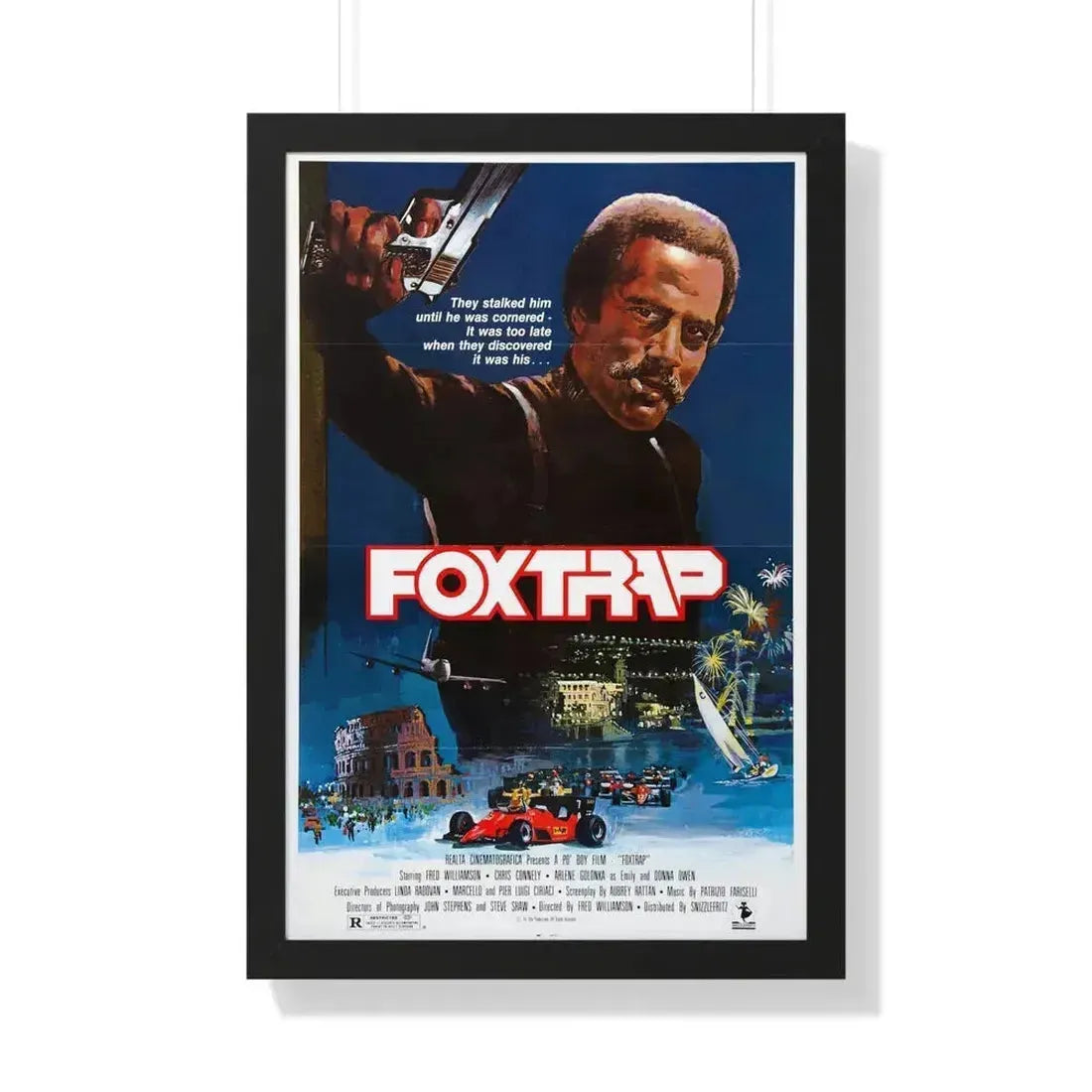 FOXTRAP 1986 - Framed Movie Poster 20" x 30" Black - The Sticker Space