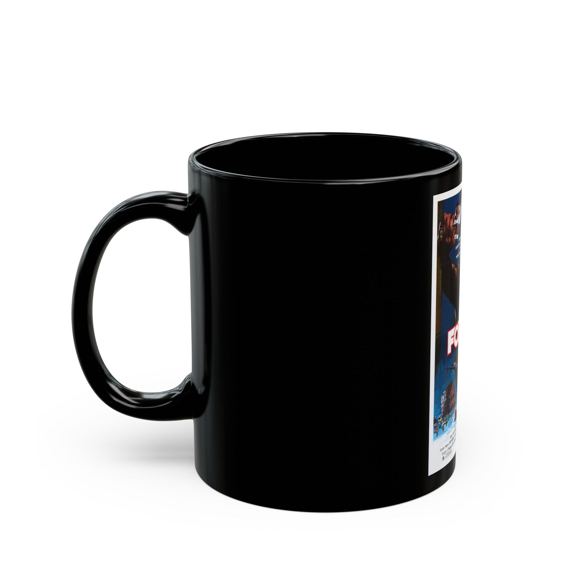 FOXTRAP 1986 Movie Poster - Black Coffee Mug-The Sticker Space