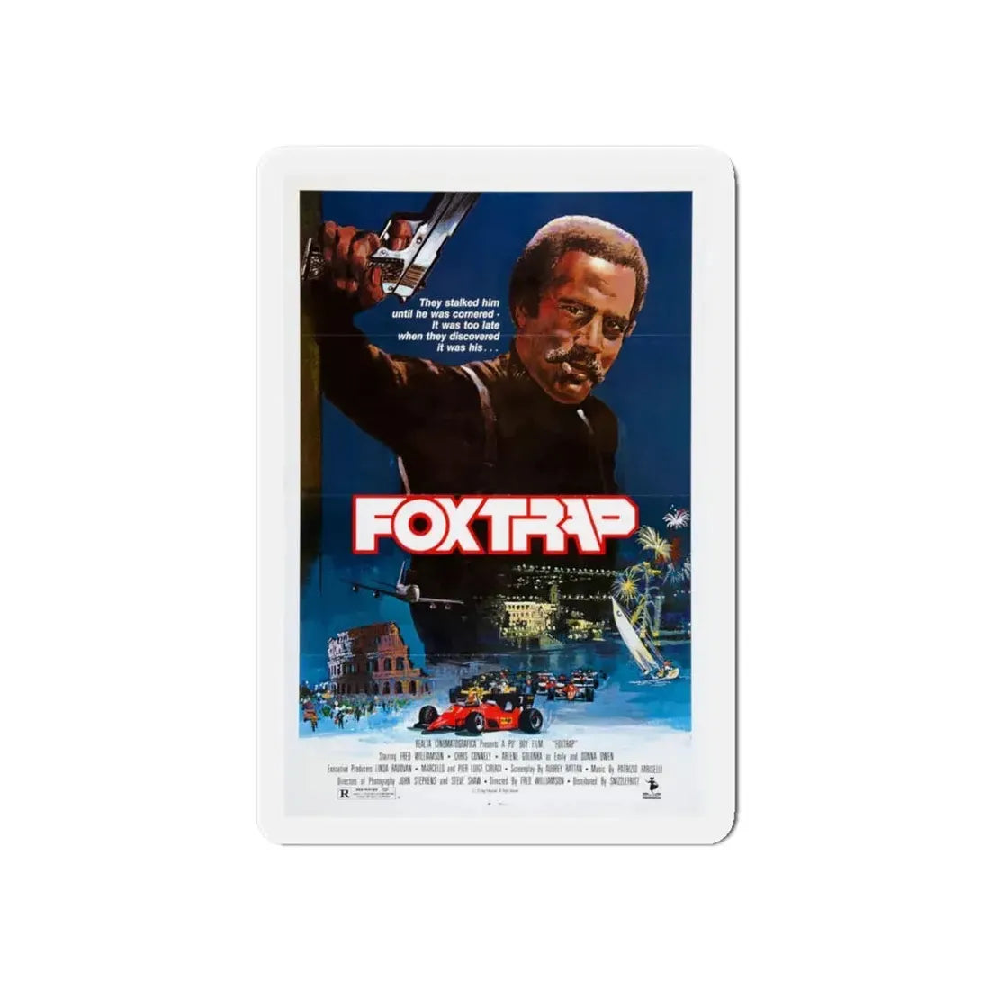 FOXTRAP 1986 Movie Poster - Refrigerator Magnet 6 Inch - The Sticker Space